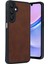 Newface Samsung Galaxy A16 5g Kılıf Aras Deri Kapak - Taba 2