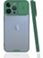 Newface iPhone 13 Pro Max Kılıf Platin Kamera Koruma Silikon - Yeşil 1