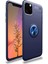 Newface iPhone 11 Pro Kılıf Range Yüzüklü Silikon - Mavi 1