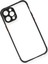 Newface iPhone 12 Kılıf Miami Şeffaf Silikon - Siyah 3