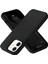 Newface iPhone 12 Kılıf Nano Içi Kadife Silikon- Siyah 2