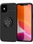 Newface iPhone 12 Mini Kılıf Range Yüzüklü Silikon - Siyah 1