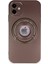 Newface iPhone 12 Kılıf Lukka Magneticsafe Kapak - Kahverengi 1