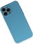 Newface iPhone 13 Pro Max Kılıf Nano Içi Kadife Silikon - Mavi 3