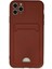 Newface iPhone 11 Pro Max Kılıf Kelvin Kartvizitli Silikon - Bordo 1