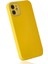 Newface iPhone 12 Kılıf Glass Kapak - Sarı 3