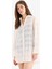 Regular Fit Pamuklu Brode Plaj Gömleği-Fall in Love C0506AX25SM 3