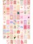 Elite Danish Pastel Poster Seti - Arkası Yapışkanlı Pembe Poster Seti - 70 Adet Poster Kolaj Seti - 1m*1m 1 Adet 1