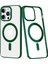 Newface iPhone 14 Pro Kılıf Element Magneticsafe Sert Kapak - Köknar Yeşili 1