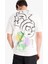 %100 Pamuk Rick and Morty Comfort Regular Fit Rahat Kalıp Bisiklet Yaka Sırt Baskılı Kısa Kollu Tişört B5369AX25SP 1