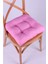 Elite Lina Pembe Pofidik Sandalye Minderi Özel Dikişli Bağcıklı 40X40 cm 1 Adet 1