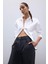 Oversize Geniş Kalıp Basic Düz Poplin Uzun Kollu Gömlek T8735AZ25SP 3