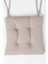Elite 40*40 Yumoş Dolgulu Sandalye Minderi Balkon Minderi Yer Minderi Polyester Kumaş Krem 1 Adet 1