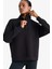 DeFactoFit Oversize Geniş Kalıp Dik Yaka Sporcu Sweatshirt D3796AX24WN 3