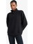 DeFactoFit Oversize Geniş Kalıp Dik Yaka Sporcu Sweatshirt D3796AX24WN 4