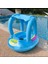 Elite Şişme Gölgelikli Bebe Flotörü Bebek Simiti Baby Float Oturaklı Bebek Simidi 1 Adet 1