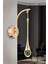 Istanbul Avize Aplik Mercure Tekli Gold Ledli 3 Renk Modern LED Aplik 4