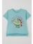 Erkek Çocuk Tişört Lig Yıldızı Dinozor Baskılı 2-6 Yaş, Açık Mavi 1