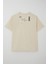 Erkek Çocuk Tişört Sırt Kısmı Yazı Baskılı 9-14 Yaş, Krem 2