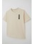 Erkek Çocuk Tişört Sırt Kısmı Yazı Baskılı 9-14 Yaş, Krem 3