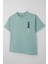 Erkek Çocuk Tişört Sırt Kısmı Yazı Baskılı 9-14 Yaş, Su Yeşili 3