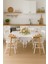 Elite Naturel Fırfırlı Fiskos Örtüsü Vintage 100X100 cm 1 Adet 1