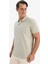 %100 Pamuk Regular Fit Polo Yaka Kısa Kollu Basic Düz Pike Kumaş Tişört C1293AX25SP 3