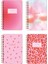 9x14 cm Sert Kapak Spiralli Çizgili 4’lü Cep Not Defteri Seti - Pembe 5