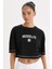 fit Nba Brooklyn Nets Crop Bisiklet Yaka Kısa Kollu TIŞÖRT B9953AX25SM 2