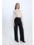Afra x Defacto Wide Leg Kumaş Pantolon Yüksek Bel Standart Boy Basic Düz C6402AX25SP 4