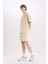 Slim Fit Dar Kesim Dar Paça Basic Düz Şort B8674AX25SP 3