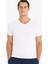 Slim Fit Dar Kesim V Yaka Basic Düz Üst L4884AZ25SP 3