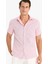 Modern Fit Yazlık Polo Yaka Basic Düz Kısa Kollu Gömlek E5077AX25SM 1
