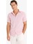 Modern Fit Yazlık Polo Yaka Basic Düz Kısa Kollu Gömlek E5077AX25SM 3