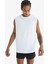 fit Boxy Fit Bisiklet Yaka Basc Düz Sporcu ATLET A1821AX25HS 5