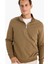 Comfort Regular Fit Rahat Kalıp Fermuarlı Dik Yaka Basic Düz Sweatshirt X7405AZ24AU 1