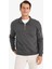 Relax Fit Dik Yaka Fermuarlı Basic Düz Kalın Sweatshirt E5334AX24WN 3