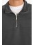 Relax Fit Dik Yaka Fermuarlı Basic Düz Kalın Sweatshirt E5334AX24WN 4
