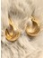Gold Gösterişli Klips Küpe 1