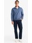 Relax Fit Dik Yaka Fermuarlı Basic Düz Kalın Sweatshirt E5334AX24WN 2