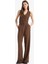 Wide Leg Fermuarlı Normal Bel Standart Boy Geniş Paça Keten Karışımlı Palazzo Pantolon E6210AX25SP 5