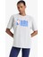 fit Nba Wordmark Boxy Fit Bisiklet Yaka Baskılı Kısa Kollu TIŞÖRT Z3128AZ25SM 3