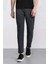 %100 Pamuk Keten Görünümlü Pantolon Beli Lastikli Slim Fit Dar Kesim Cepli Düz Paça 1