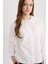 Regular Fit Poplin Uzun Kollu Gömlek Tunik E4355AX25SP 3