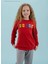 Haribo Kırmızı Kız Çocuk Bisiklet Yaka Sweatshirt HRBTXT309 1