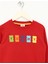 Haribo Kırmızı Kız Çocuk Bisiklet Yaka Sweatshirt HRBTXT309 4