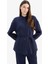 Relax Fit Basic Düz Bağcıklı Müslin Uzun Kollu Tesettür Gömlek Tunik E1107AX25SP 3
