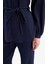 Relax Fit Basic Düz Bağcıklı Müslin Uzun Kollu Tesettür Gömlek Tunik E1107AX25SP 5