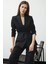 Regular Fit Kuşaklı Basic Düz Blazer Ceket E7346AX25SP 1