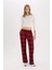 Coool Wide Leg Kareli Kumaş Pijama Pantolon Geniş Bol Paça Beli Cepli Lastikli Normal Bel D9547AX25SP 3